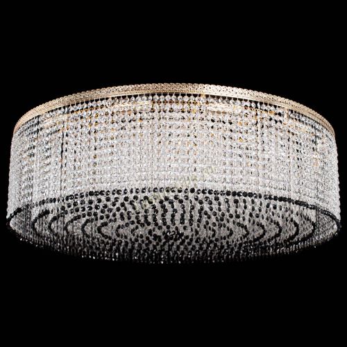 Люстра Милан капель №12 черная в Саратове Гусь Хрустальный