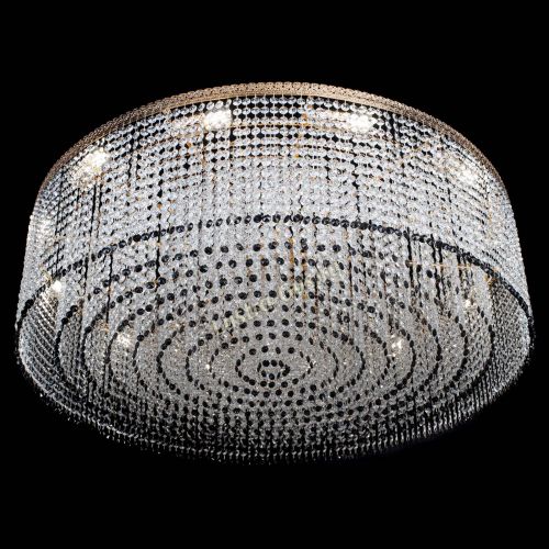 Люстра Милан капель №12 черная в Саратове Гусь Хрустальный