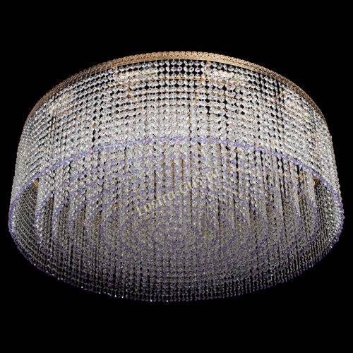 Люстра Милан капель №12 фиолетовая в Саратове Гусь Хрустальный