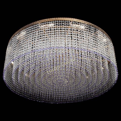 Люстра Милан капель №12 фиолетовая в Саратове Гусь Хрустальный