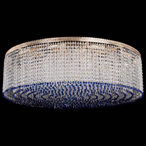 Люстра Милан капель №12 синяя в Саратове Гусь Хрустальный