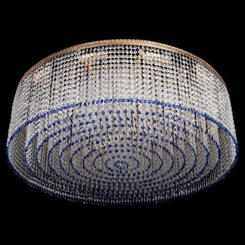 Люстра Милан капель №12 синяя в Саратове Гусь Хрустальный