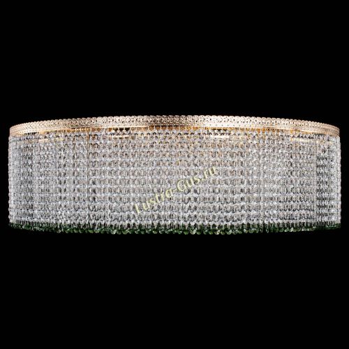 Люстра Милан капель №12 зеленая в Саратове Гусь Хрустальный