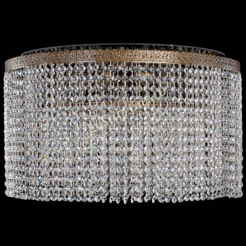 Люстра Милан капель оптикон под бронзу с зеркалом в Саратове Гусь Хрустальный