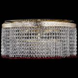 Люстра Милан капель оптикон Красная в Саратове