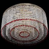 Люстра Милан капель оптикон Красная в Саратове