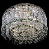 Люстра Милан капель оптикон Зеленая в Саратове