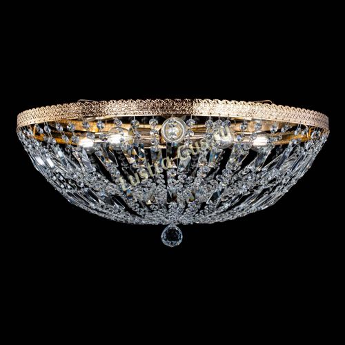 Люстра Милан Купол с пластинками №6 в Саратове Гусь Хрустальный