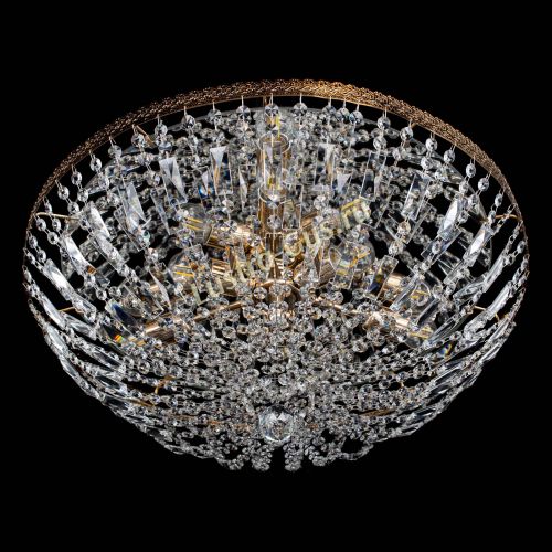 Люстра Милан Купол с пластинками №6 в Саратове Гусь Хрустальный