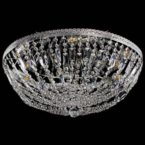 Люстра Милан Купол с пластинками №6 в Саратове Гусь Хрустальный