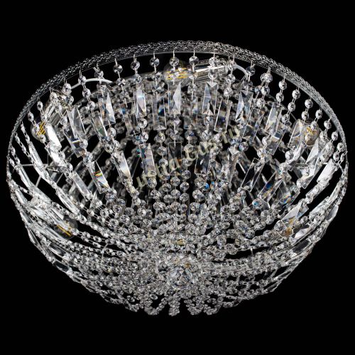 Люстра Милан Купол с пластинками №6 в Саратове Гусь Хрустальный