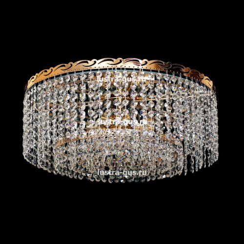 Люстра Капель обтикон 5 ламп в Саратове Гусь Хрустальный