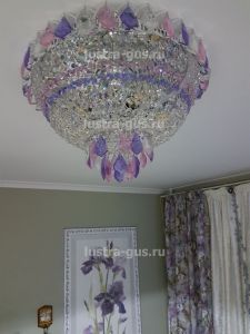 Люстра Катерина дубик цветная в Саратове отзыв и фото покупателя