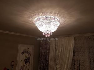 Люстра Катерина дубик цветная в Саратове отзыв и фото покупателя