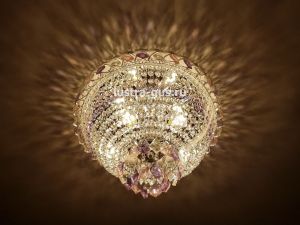 Люстра Катерина дубик цветная в Саратове отзыв и фото покупателя