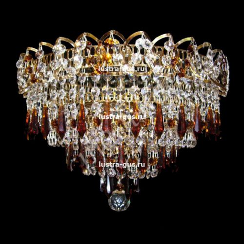 Люстра Крокус большой карандаш цветная  в Саратове Гусь Хрустальный