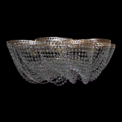 Люстра Лотос Елена розовая в Саратове Гусь Хрустальный