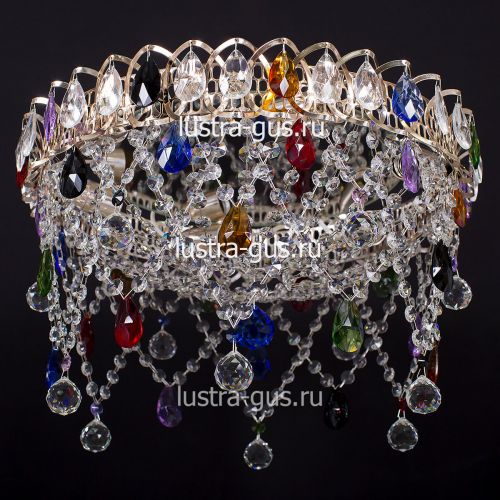 Люстра Паутинка разноцветная в Саратове Гусь Хрустальный