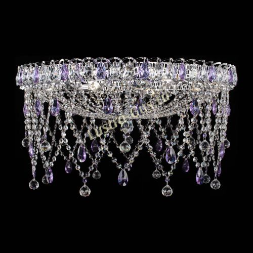 Люстра Паутинка фиолетовая в Саратове Гусь Хрустальный