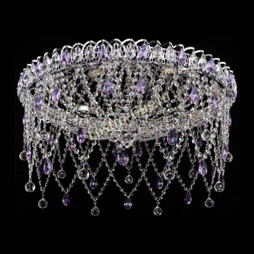 Люстра Паутинка фиолетовая в Саратове Гусь Хрустальный