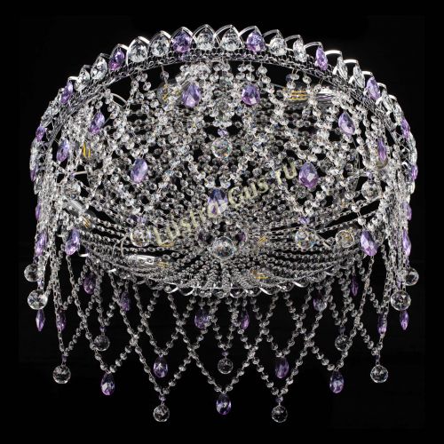 Люстра Паутинка фиолетовая в Саратове Гусь Хрустальный