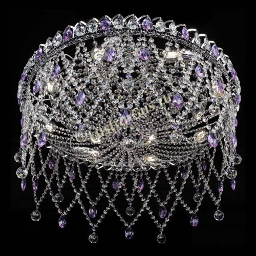 Люстра Паутинка фиолетовая в Саратове Гусь Хрустальный