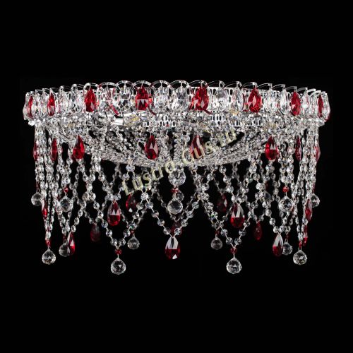 Люстра Паутинка красная в Саратове Гусь Хрустальный