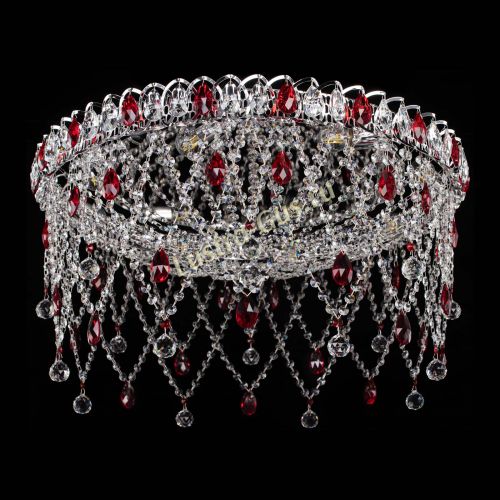 Люстра Паутинка красная в Саратове Гусь Хрустальный