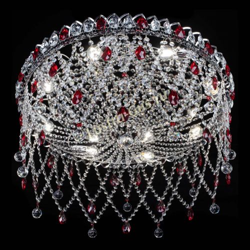 Люстра Паутинка красная в Саратове Гусь Хрустальный
