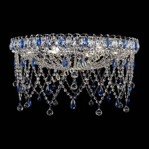 Люстра Паутинка синяя в Саратове Гусь Хрустальный