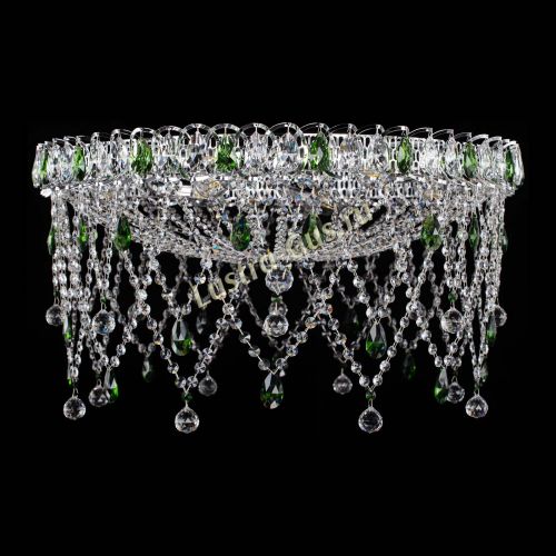 Люстра Паутинка зеленая в Саратове Гусь Хрустальный