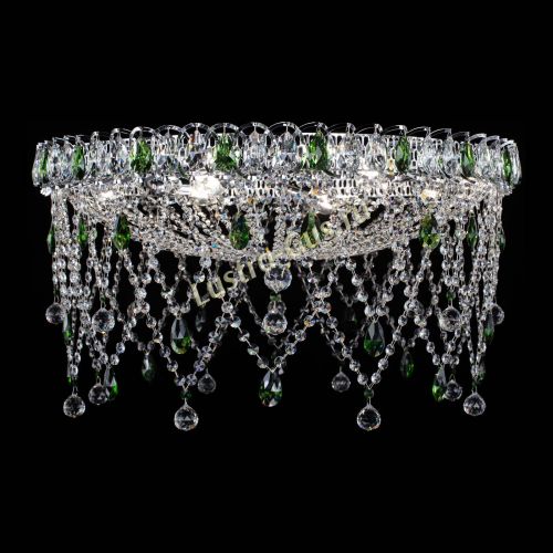 Люстра Паутинка зеленая в Саратове Гусь Хрустальный