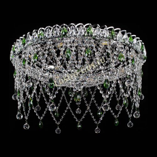 Люстра Паутинка зеленая в Саратове Гусь Хрустальный