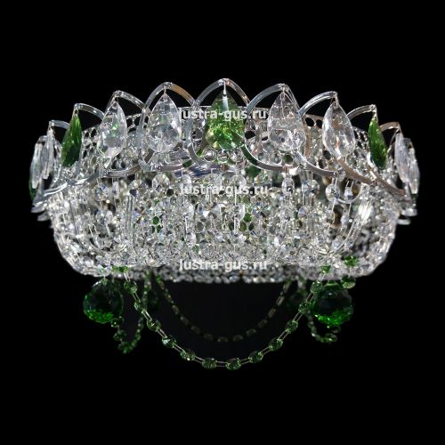 Люстра Кольцо Ожерелье Шар цветная в Саратове Гусь Хрустальный