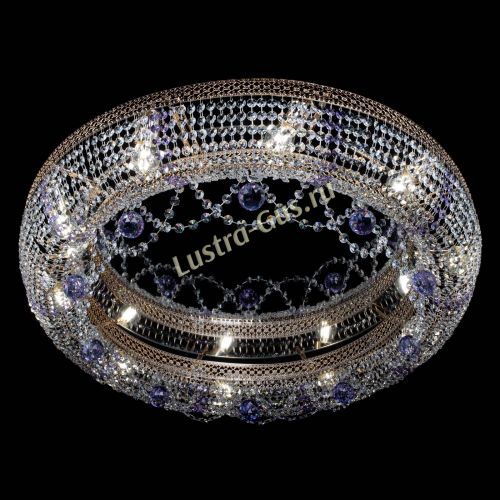 Люстра Снежинка Венеция №10 фиолетовая в Саратове Гусь Хрустальный