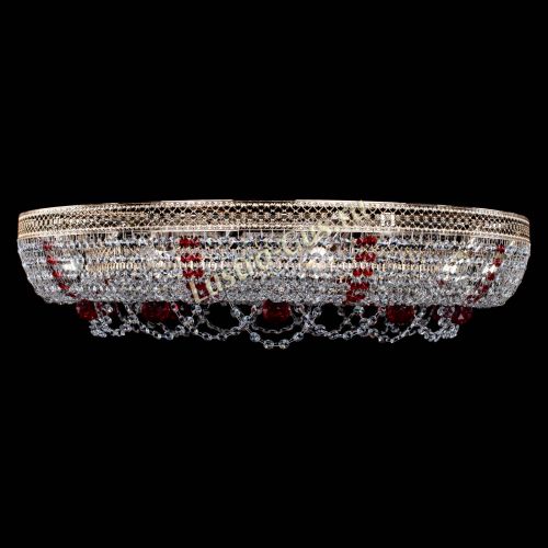 Люстра Снежинка Венеция №10 красная в Саратове Гусь Хрустальный