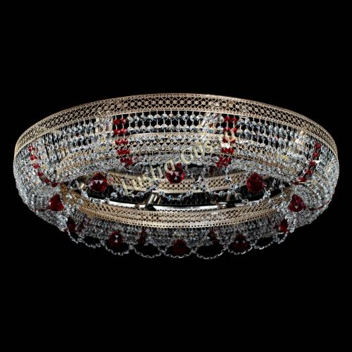 Люстра Снежинка Венеция №10 красная в Саратове Гусь Хрустальный
