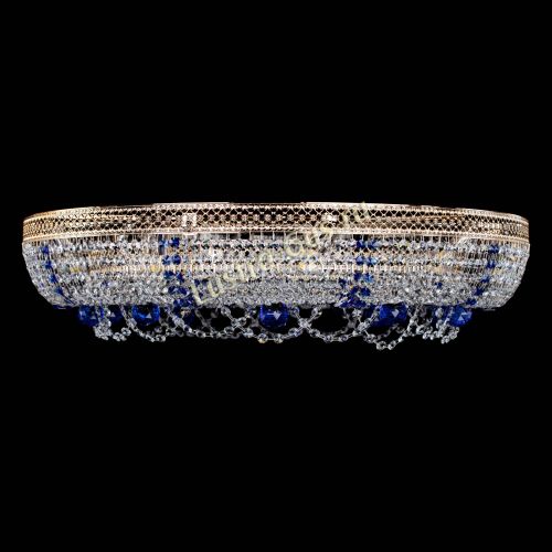 Люстра Снежинка Венеция №10 синяя в Саратове Гусь Хрустальный