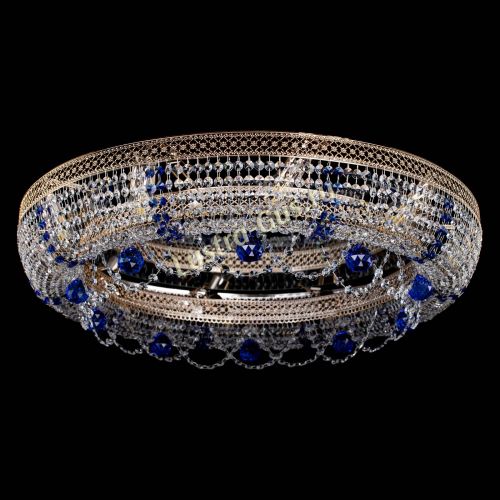 Люстра Снежинка Венеция №10 синяя в Саратове Гусь Хрустальный