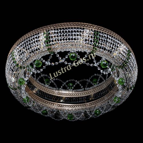 Люстра Снежинка Венеция №10 зеленая в Саратове Гусь Хрустальный