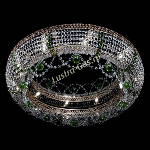 Люстра Снежинка Венеция №10 зеленая в Саратове Гусь Хрустальный