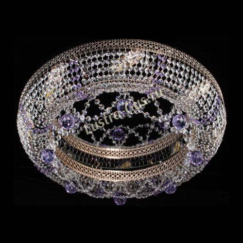 Люстра Снежинка Венеция №8 фиолетовая в Саратове Гусь Хрустальный