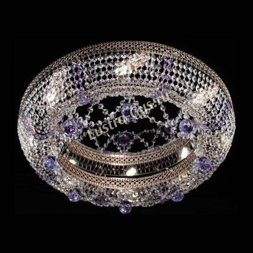 Люстра Снежинка Венеция №8 фиолетовая в Саратове Гусь Хрустальный