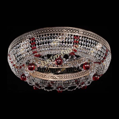 Люстра Снежинка Венеция №8 красная в Саратове Гусь Хрустальный