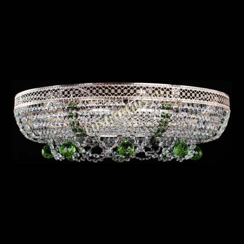 Люстра Снежинка Венеция №8 зеленая в Саратове Гусь Хрустальный