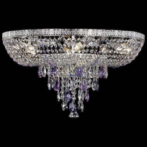 Люстра Токката Пирамида журавлик фиолетовая в Саратове Гусь Хрустальный