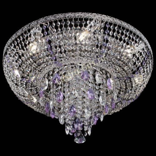 Люстра Токката Пирамида журавлик фиолетовая в Саратове Гусь Хрустальный