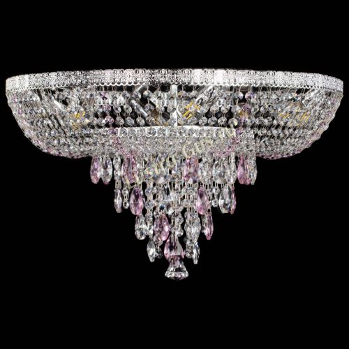 Люстра Токката Пирамида журавлик розовая в Саратове Гусь Хрустальный