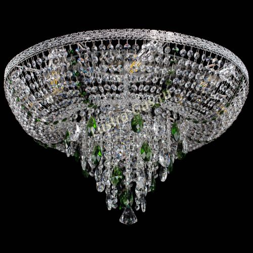 Люстра Токката Пирамида журавлик зеленая в Саратове Гусь Хрустальный