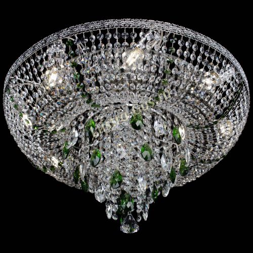 Люстра Токката Пирамида журавлик зеленая в Саратове Гусь Хрустальный